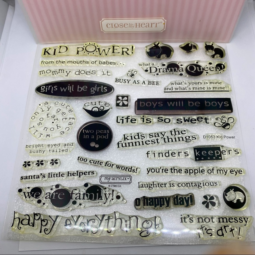 Close to my Heart « Kid Power » Stamps set